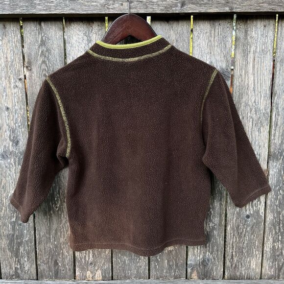SCOOBY-DOO Vintage 1998 WB Kids Embroidered Brown Fleece Quarter Zip- Size XS - Picture 6 of 6